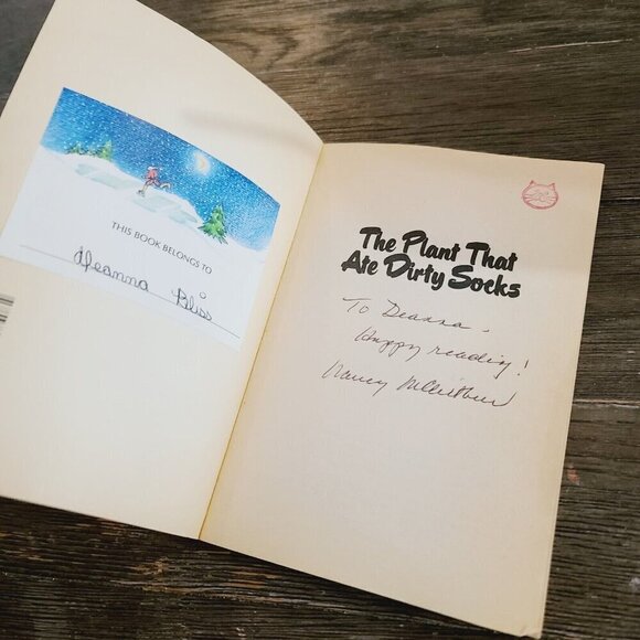 Vintage 80s The Plant That Ate Dirty Socks Nancy McArthur Book Paperback - Picture 4 of 6